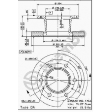 09.5738.10 BREMBO Тормозной диск