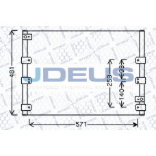 728M44 JDEUS Конденсатор, кондиционер