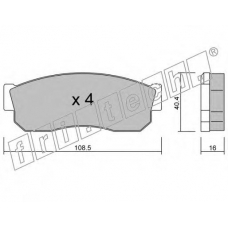 211.1 fri.tech. Комплект тормозных колодок, дисковый тормоз