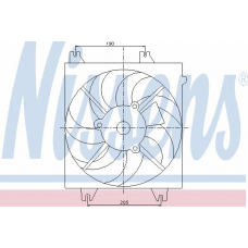 85086 NISSENS Вентилятор, конденсатор кондиционера
