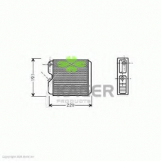 32-0087 KAGER Теплообменник, отопление салона