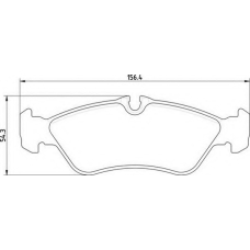 363710201824 MAGNETI MARELLI Комплект тормозных колодок, дисковый тормоз