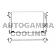 102251 AUTOGAMMA Радиатор, охлаждение двигателя