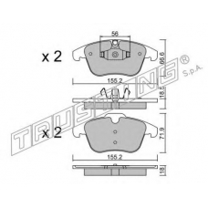 691.5 TRUSTING Комплект тормозных колодок, дисковый тормоз