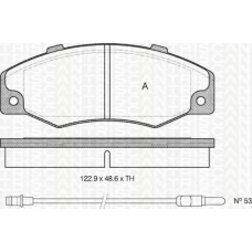 8110 15504 TRIDON Brake pads - front