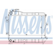 623561 NISSENS Радиатор, охлаждение двигателя