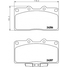 8DB 355 006-641 HELLA PAGID Комплект тормозных колодок, дисковый тормоз