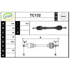 TC132 SERA Приводной вал