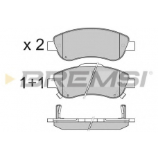 BP3352 BREMSI Комплект тормозных колодок, дисковый тормоз