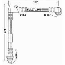 FBH6583 FIRST LINE Тормозной шланг