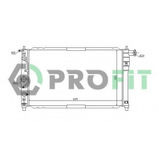 PR 1106A1 PROFIT Радиатор, охлаждение двигателя