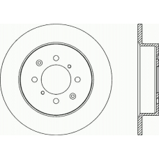 BDR2186.10 OPEN PARTS Тормозной диск