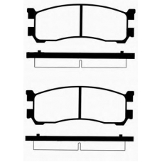 J PP-397AF JAPANPARTS Комплект тормозных колодок, дисковый тормоз