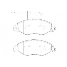 WBP23434B WAGNER LOCKHEED Комплект тормозных колодок, дисковый тормоз