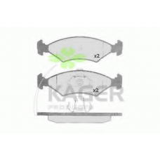 35-0455 KAGER Комплект тормозных колодок, дисковый тормоз