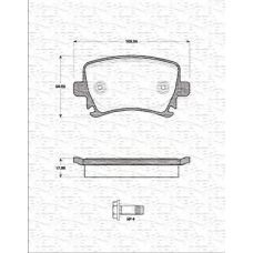 363702161251 MAGNETI MARELLI Комплект тормозных колодок, дисковый тормоз