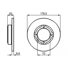 0 986 478 754 BOSCH Тормозной диск