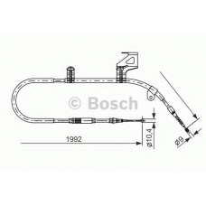 1 987 477 242 BOSCH Трос, стояночная тормозная система