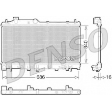 DRM36015 DENSO Радиатор, охлаждение двигателя