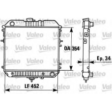 819306 VALEO Радиатор, охлаждение двигателя