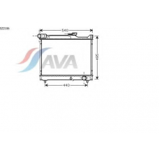 SZ2106 AVA Радиатор, охлаждение двигателя