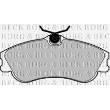 BBP1725 BORG & BECK Комплект тормозных колодок, дисковый тормоз
