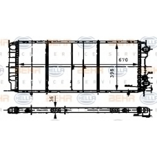 8MK 376 716-574 HELLA Радиатор, охлаждение двигателя