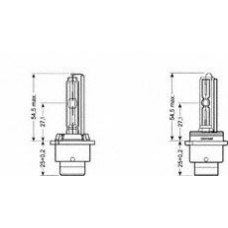 66240 OSRAM Лампа накаливания, фара дальнего света; Лампа нака