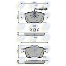 CBP12118 COMLINE Комплект тормозных колодок, дисковый тормоз