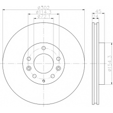 8DD 355 120-301 HELLA PAGID Тормозной диск