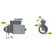 0 001 368 046 BOSCH Стартер