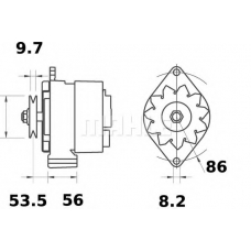 MG 375 MAHLE Генератор