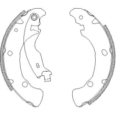 4041.00 REMSA Комплект тормозных колодок
