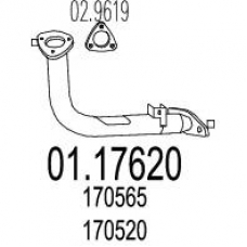 01.17620 MTS Труба выхлопного газа