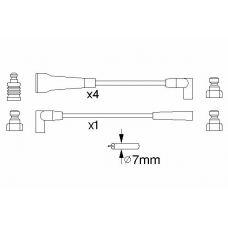 0 986 356 743 BOSCH Комплект проводов зажигания