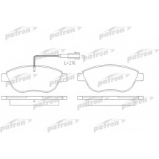 PBP7009 PATRON Комплект тормозных колодок, дисковый тормоз