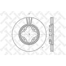 6020-2618V-SX STELLOX Тормозной диск