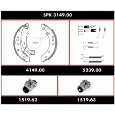 SPK 3149.00 ROADHOUSE Комплект тормозов, барабанный тормозной механизм