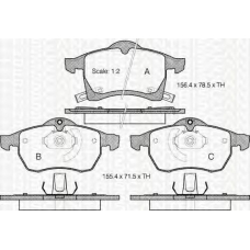 8110 24006 TRIDON Brake pads - front