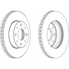 DDF888-1 FERODO Тормозной диск