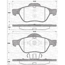 363702161242 MAGNETI MARELLI Комплект тормозных колодок, дисковый тормоз