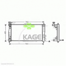 31-1922 KAGER Радиатор, охлаждение двигателя