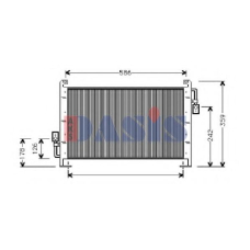 522160N AKS DASIS Конденсатор, кондиционер