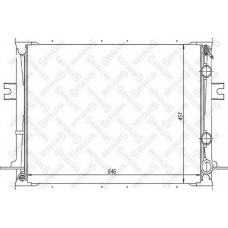 10-25827-SX STELLOX Радиатор, охлаждение двигателя