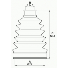 SJK7216.00 OPEN PARTS Комплект пылника, приводной вал