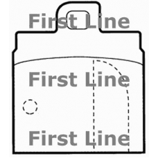 FBP1510 FIRST LINE Комплект тормозных колодок, дисковый тормоз