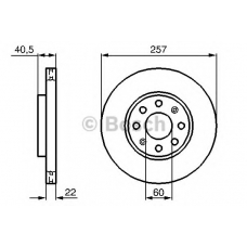 0 986 479 B89 BOSCH Тормозной диск