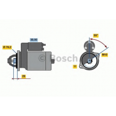 0 986 022 010 BOSCH Стартер