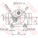 BWF282 TRW Колесный тормозной цилиндр