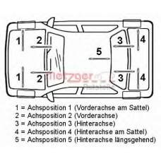 4114072 METZGER Тормозной шланг